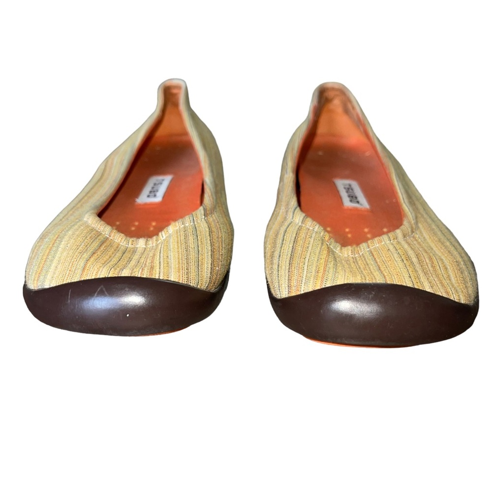 TSUBO Elath Brown Stripe Slip On Flats Comfort Shoes - Picture 4 of 8